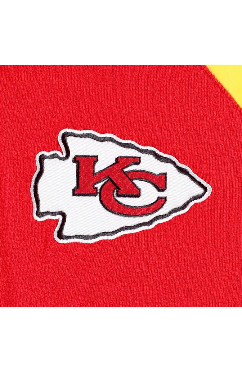 G-III SPORTS BY CARL BANKS Men's G-III Sports by Carl Banks Red Kansas City Chiefs Defender Raglan Full-Zip Hoodie Varsity Jacket, Alternate, color, 