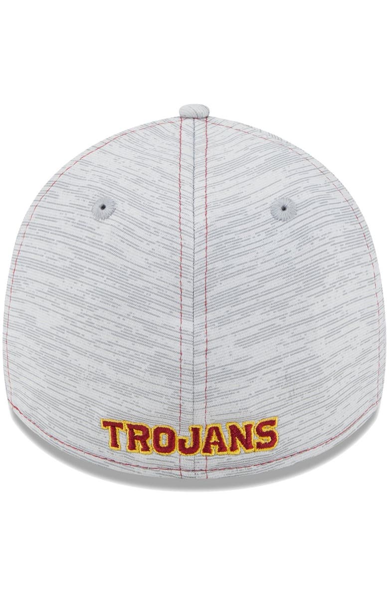 New Era Men's New Era Gray USC Trojans Speed 39THIRTY Flex Hat, Alternate, color,