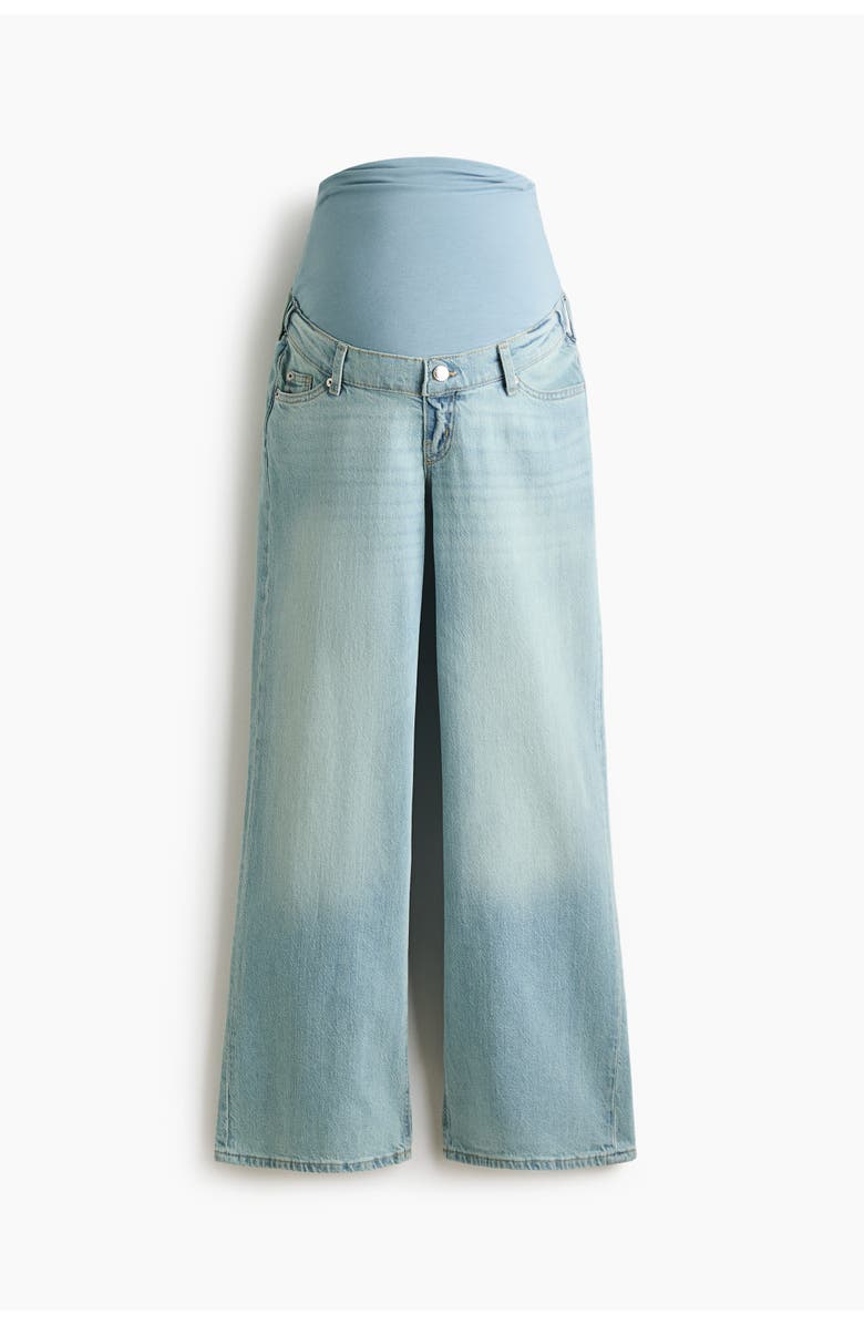 H&M Mama straight jeans, Alternate, color, Light Denim Blue