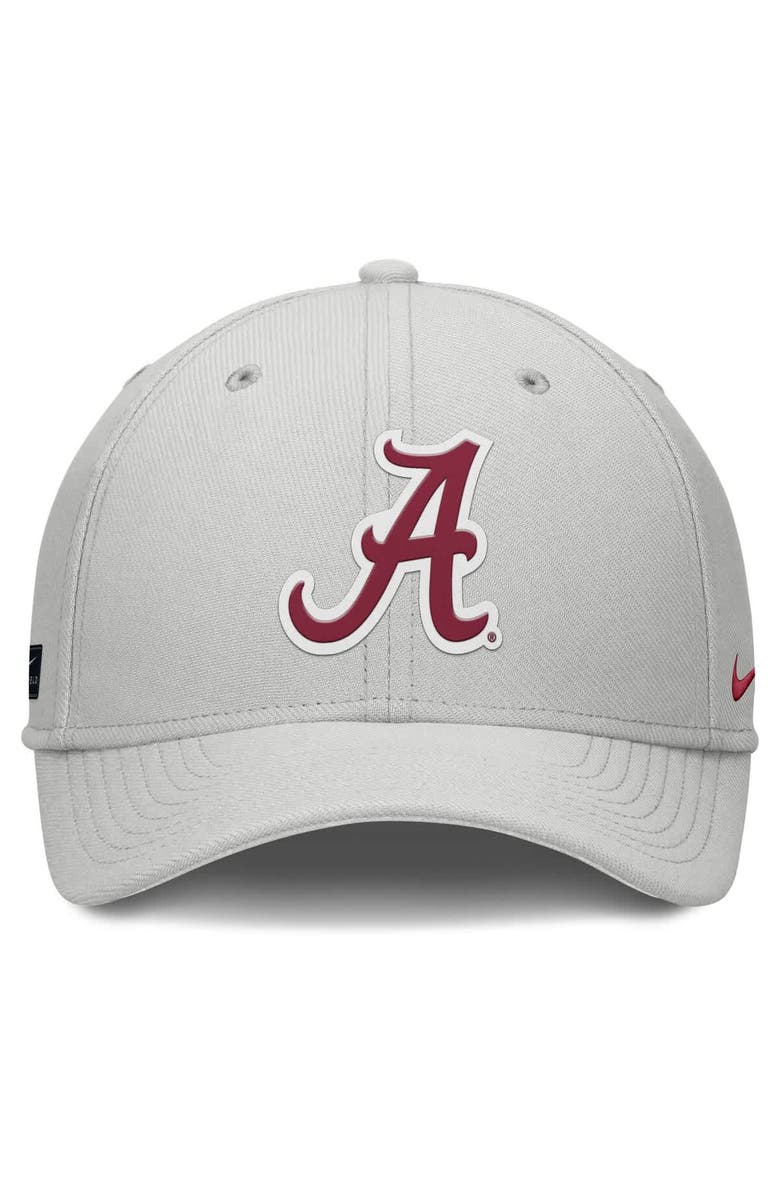 Nike Men's Nike  Gray Alabama Crimson Tide Rise Practice Performance Adjustable Hat, Alternate, color, 
