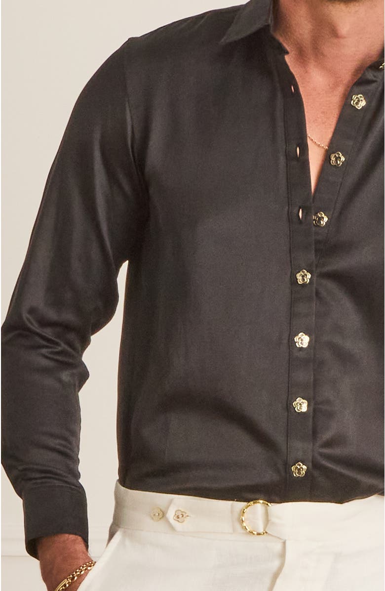 Aqua Blu Relaxed Fit Blake Shirt, Alternate, color, Black