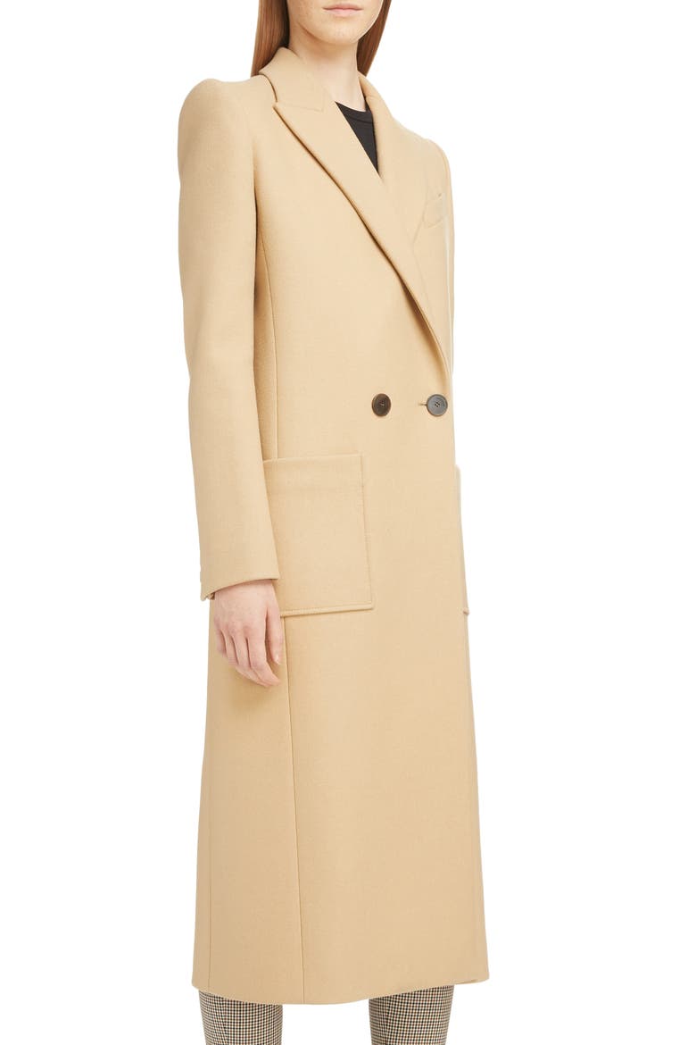 Double Breasted Wool Coat, Alternate, color, 250-BEIGE