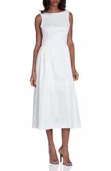 Avec Les Filles Fit & Flare Midi Dress