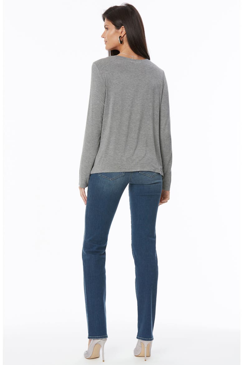 Twist Knot Top, Alternate, color, HEATHER GREY