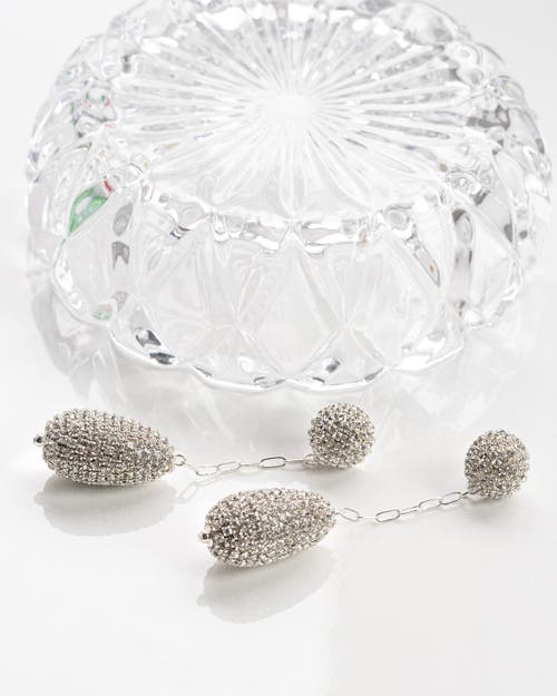 Saule Label Saulė Label Marcelle Short Drop Earrings In Silver