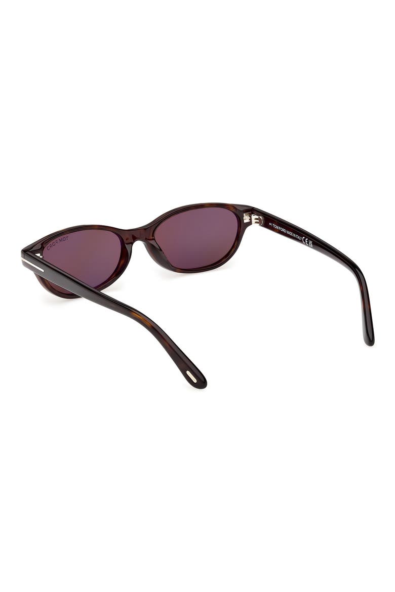 Chloe 52mm Oval Sunglasses, Alternate, color, HAVANA / CHOCOLATE BROWN LENS