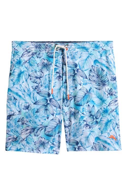 Tommy Bahama Baja Front Swim Trunks In Vacation Blue