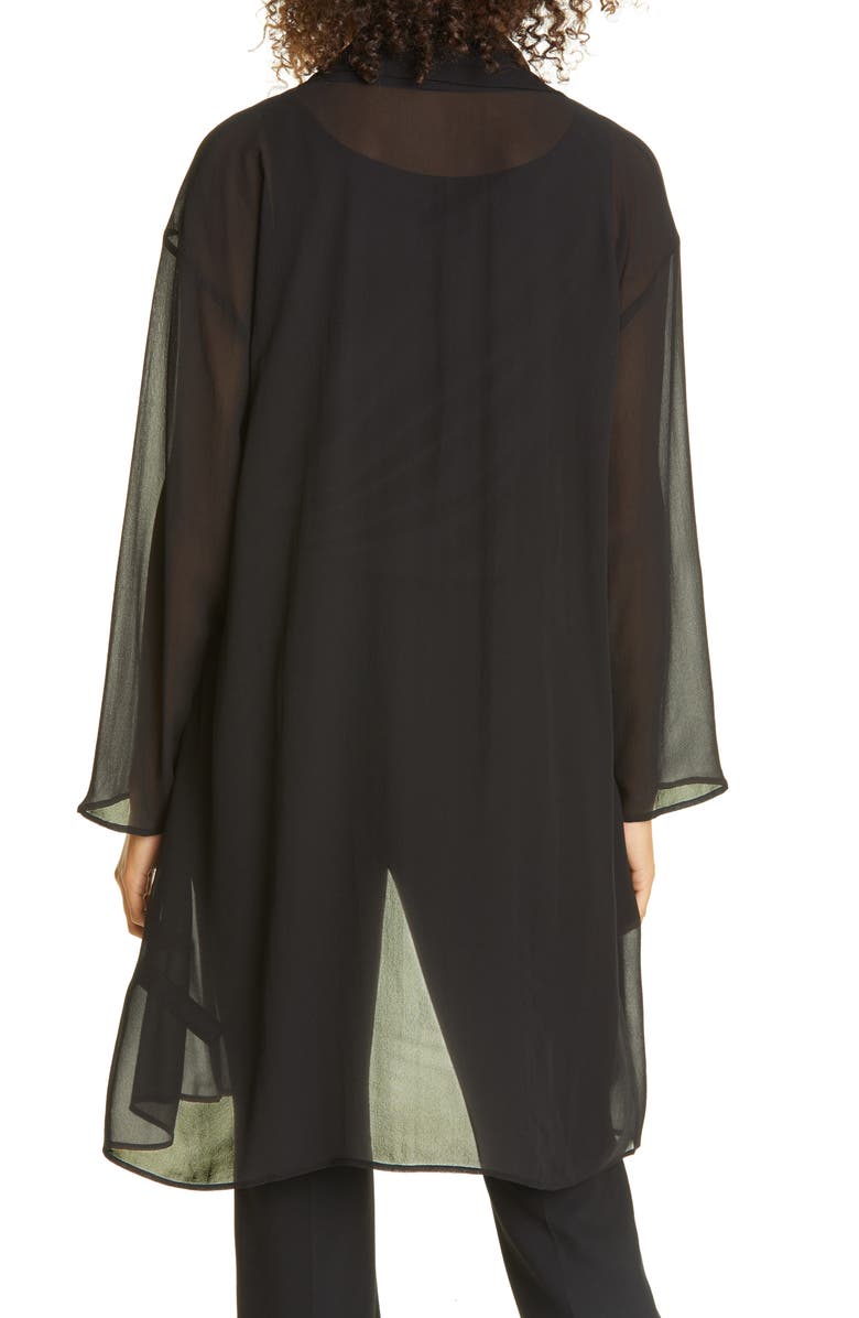 Eileen Fisher Long Open Front Jacket, Alternate, color, 