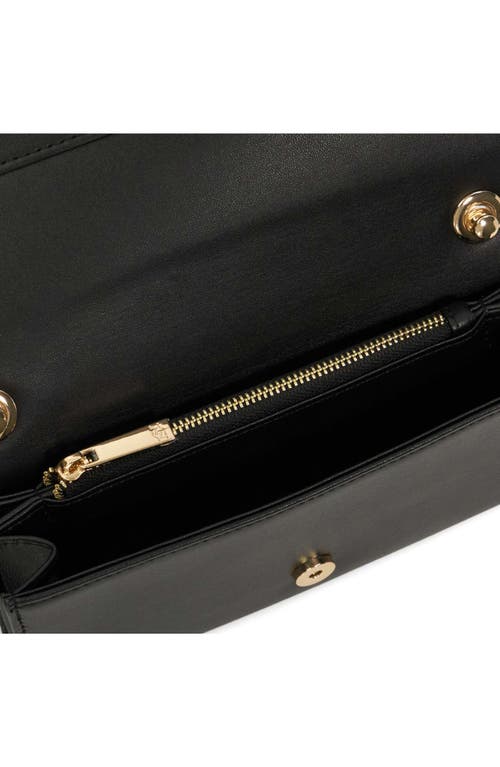 Dune London Strong Convertible Suede Crossbody Bag In Black
