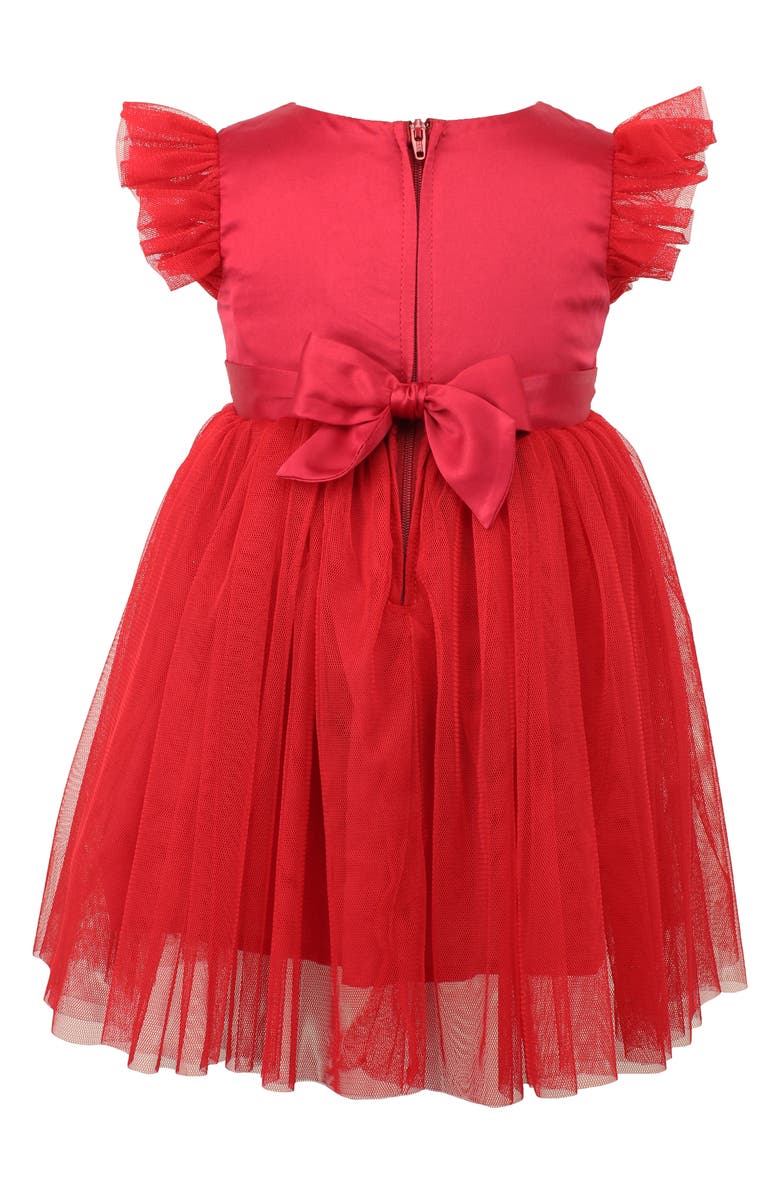 Popatu Tulle Flutter Sleeve Dress, Alternate, color,