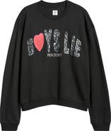 BOYS LIE Caitlyn Coded Logo Crewneck Sweatshirt