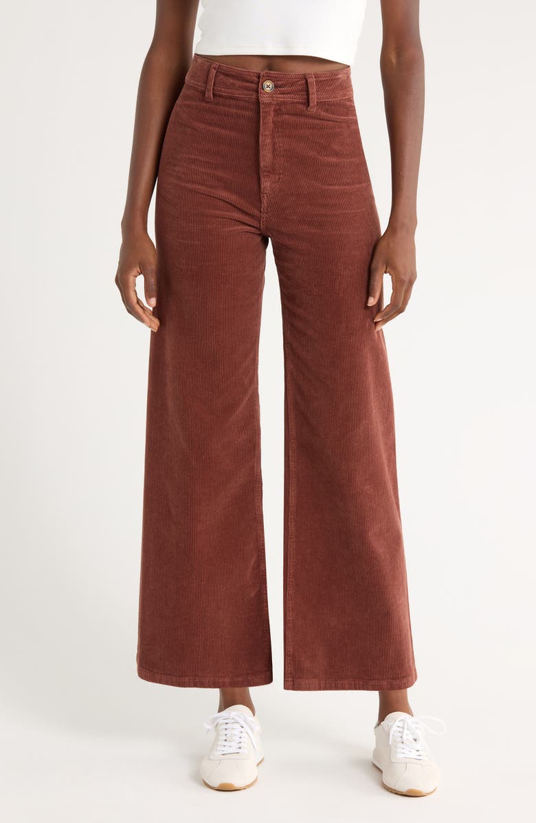 Billabong Free Fall Stretch Cotton Corduroy Pants, Main, color, Espresso