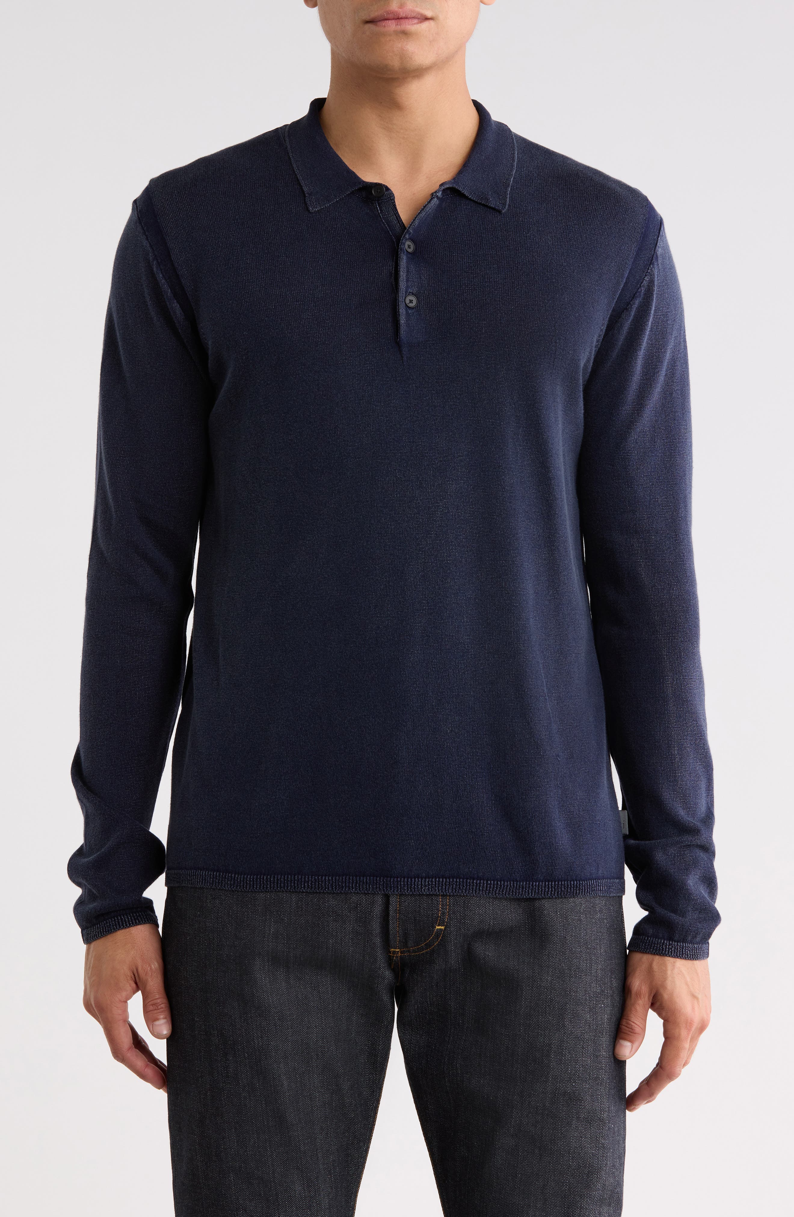 Dune Long Sleeve Cotton Polo
