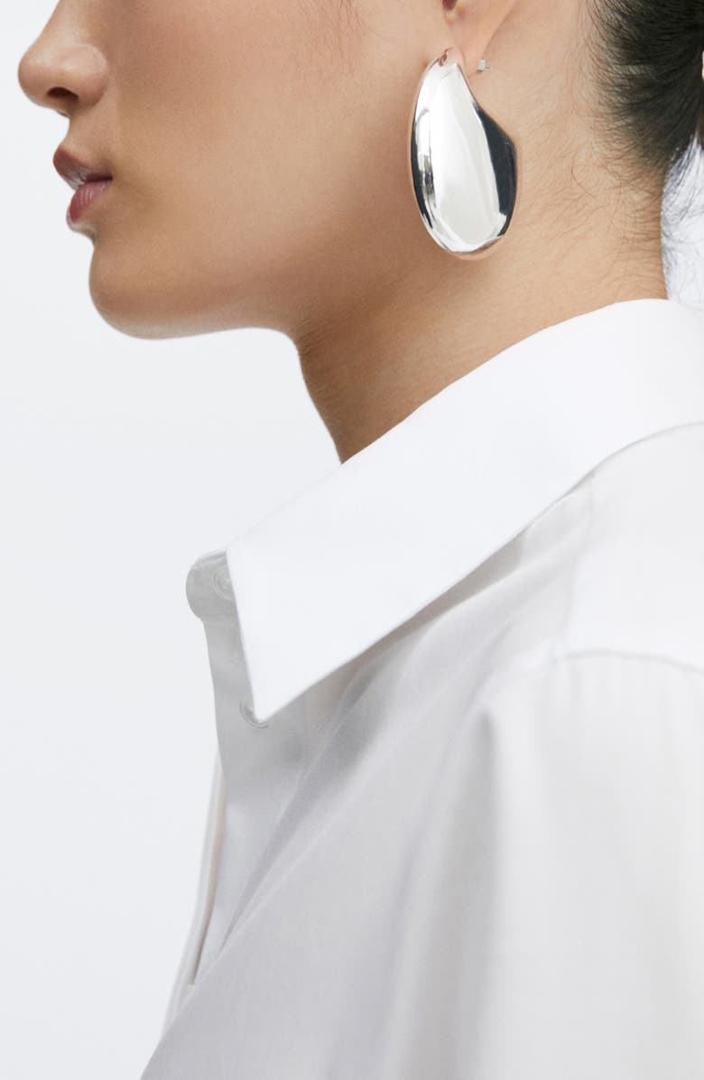 MANGO Slim Fit Cotton Poplin Button-Up Shirt, Alternate, color,