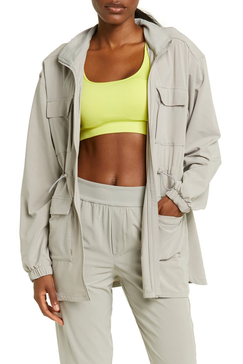 Getaway Hooded Utility Jacket, Main, color, GREY FLINT