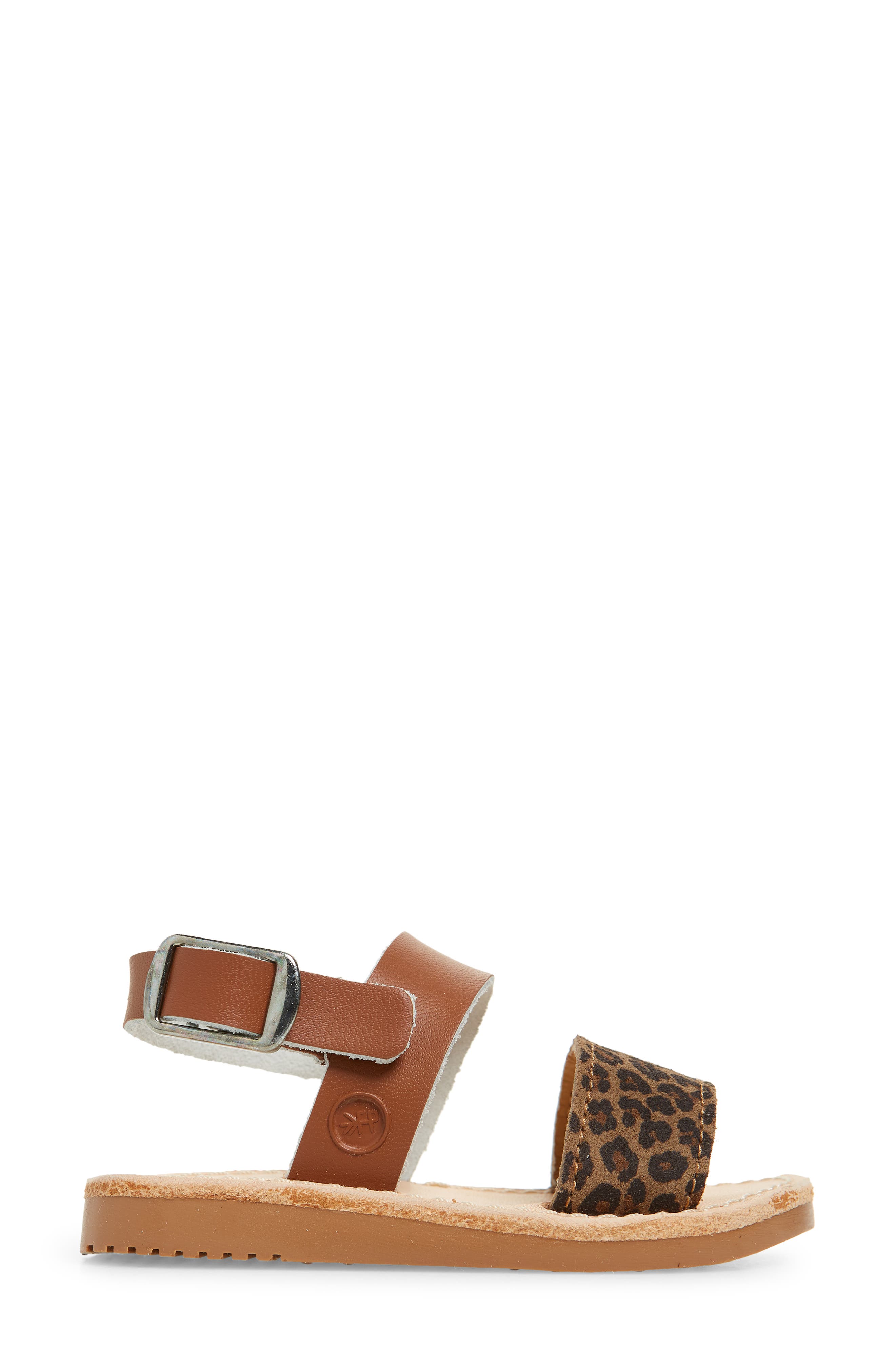 Kids' Sanibel Sandal, Alternate, color, LEOPARD / COGNAC SANIBEL