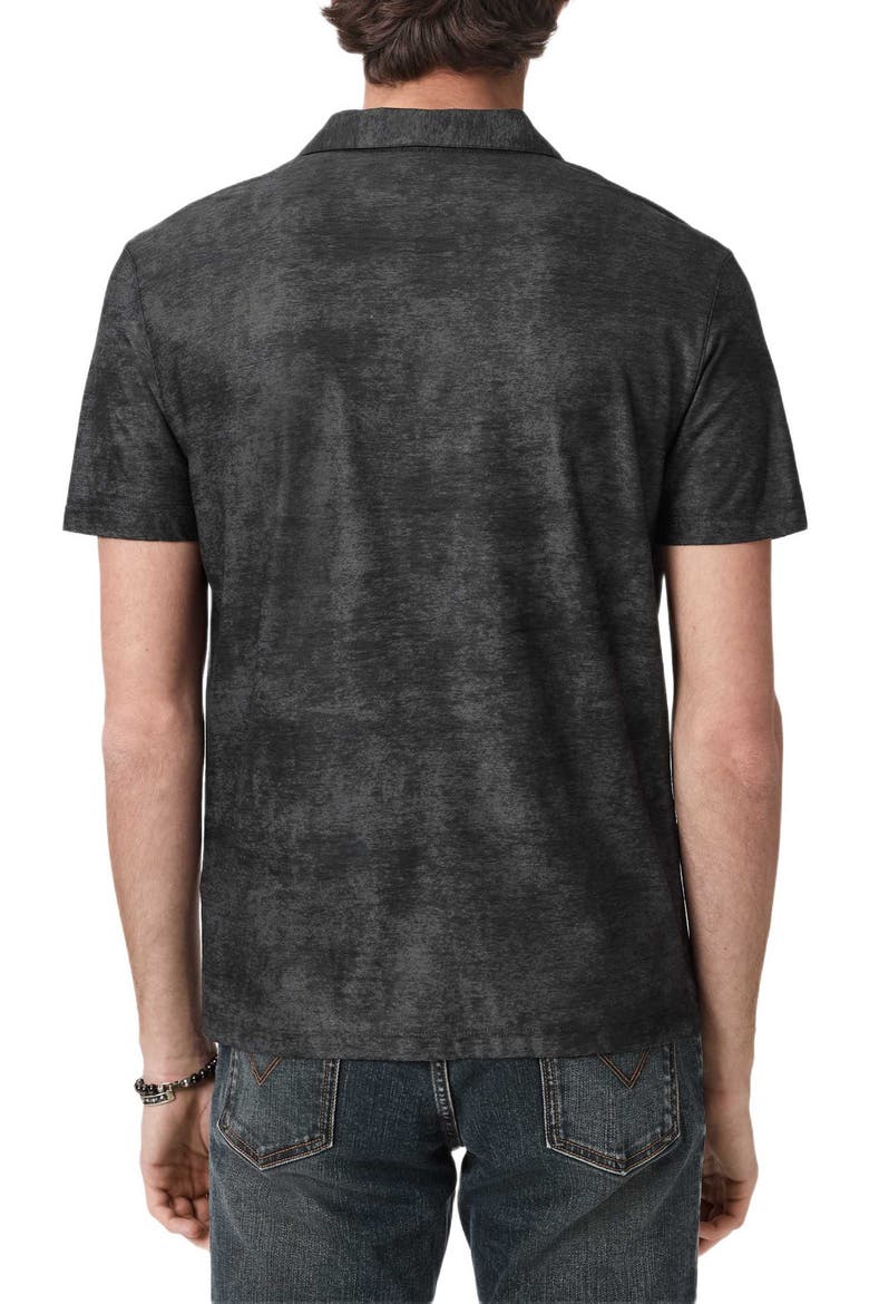 Olivari Slub Cotton Piqué Polo, Alternate, color, BLACK