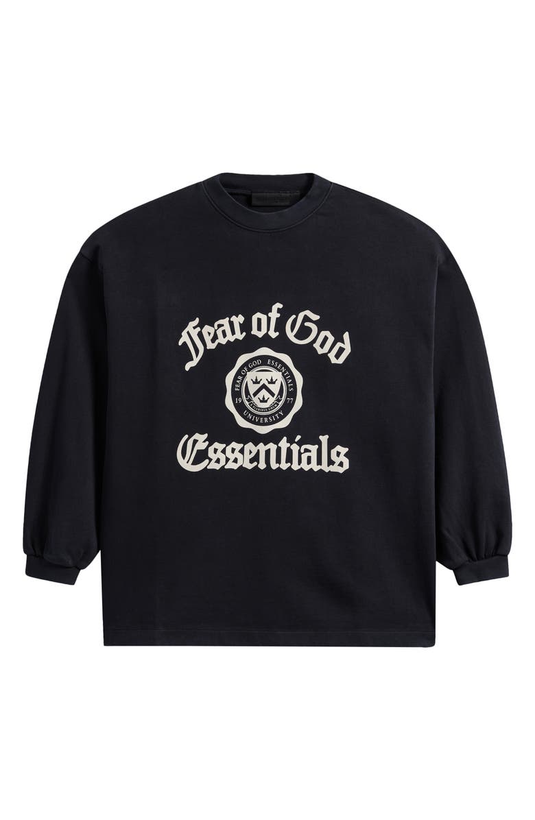 Fear of God Essentials Kids' Crest Logo Long Sleeve Cotton Graphic T-Shirt, Main, color,
