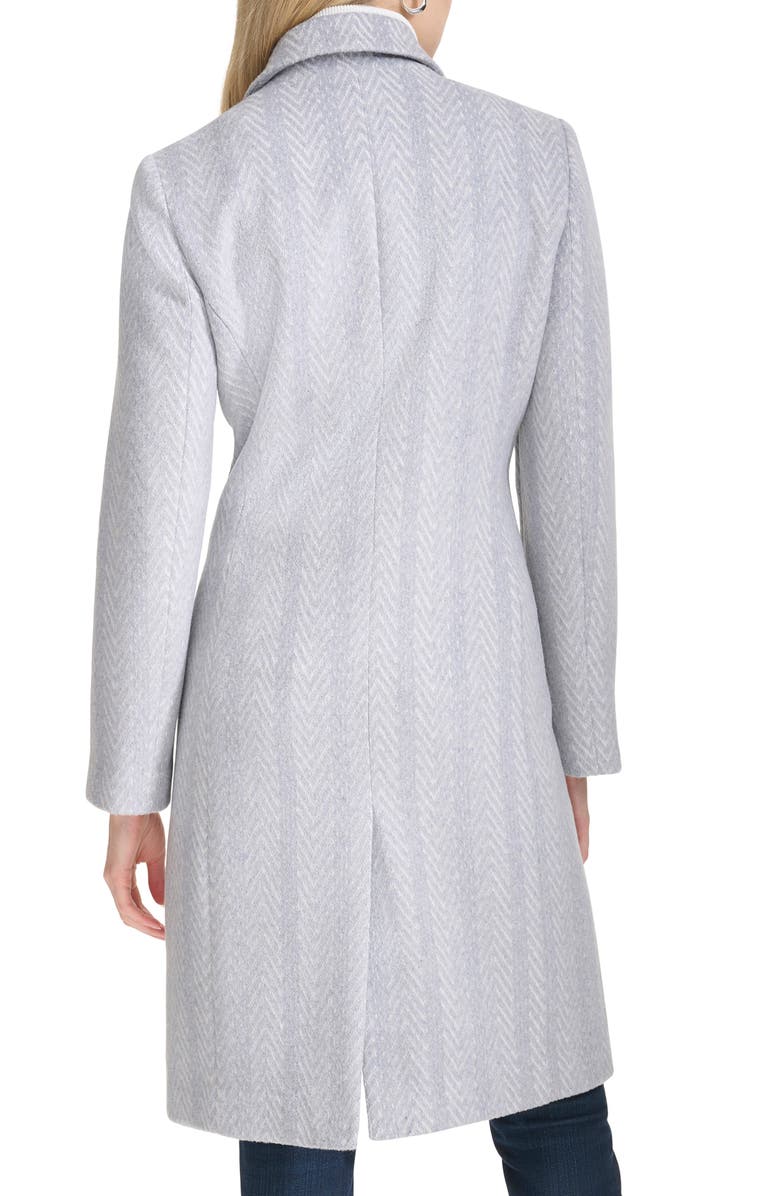 Cole Haan Chevron Pattern Coat, Alternate, color, Grey