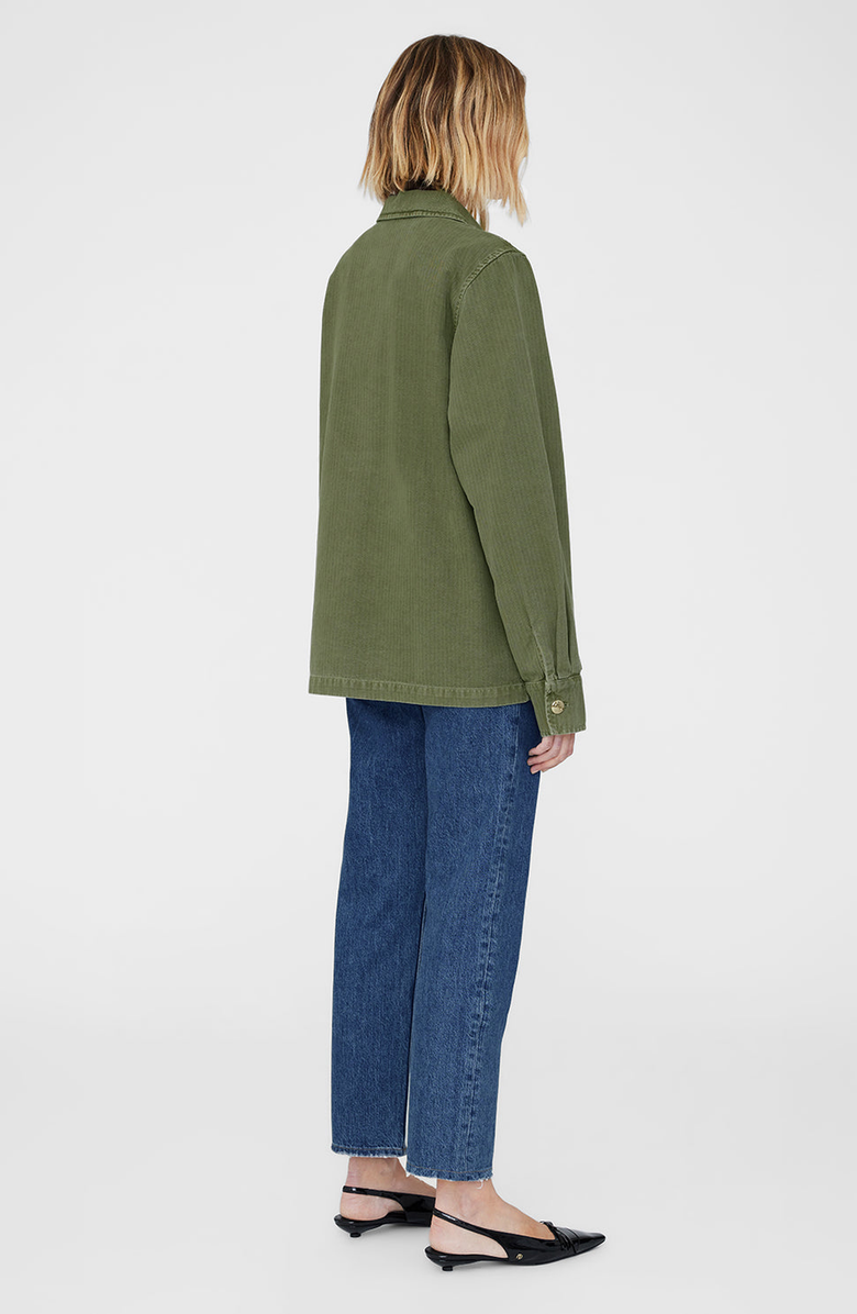 ANINE BING Corey Jacket, Alternate, color, Army Green