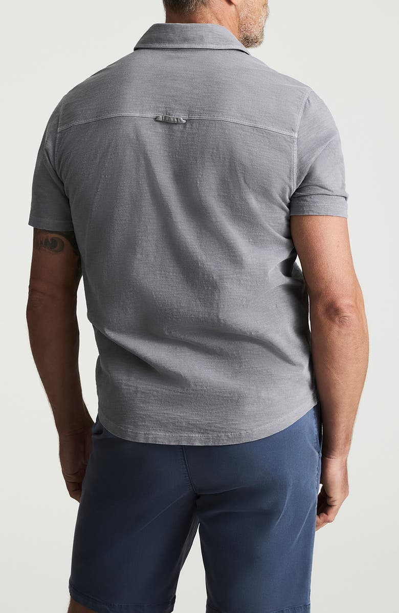 34 Heritage Short Sleeve Slub Cotton Jersey Button-Up Shirt, Alternate, color,