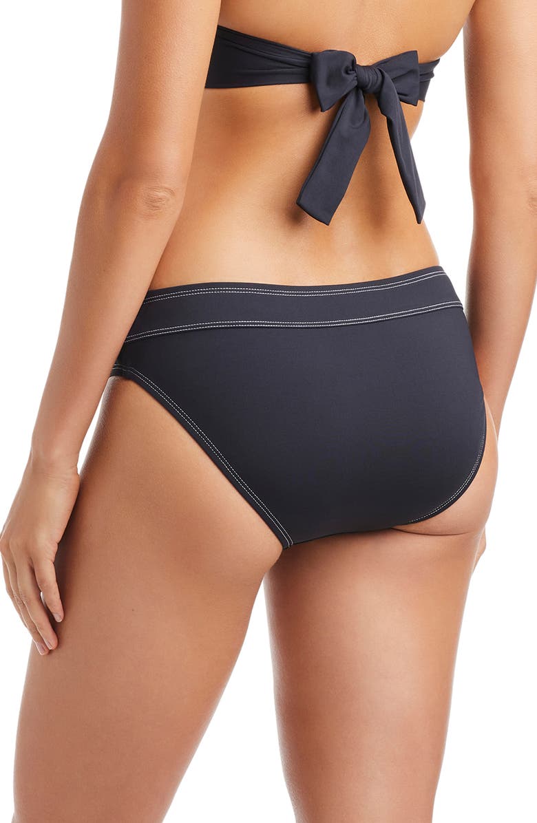 BLEU by Rod Beattie Hipster Bikini Bottoms, Alternate, color, Black