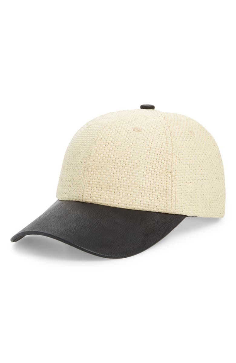 SWEAT ACTIVE Straw Baseball Cap, Main, color, 