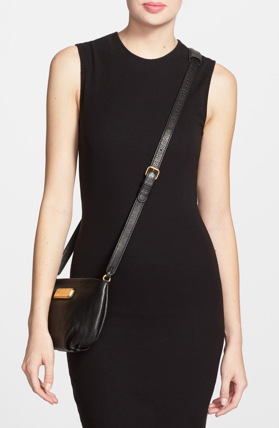 Marc Jacobs MARC BY MARC JACOBS 'New Q - Percy' Leather Crossbody Bag, Alternate, color, 