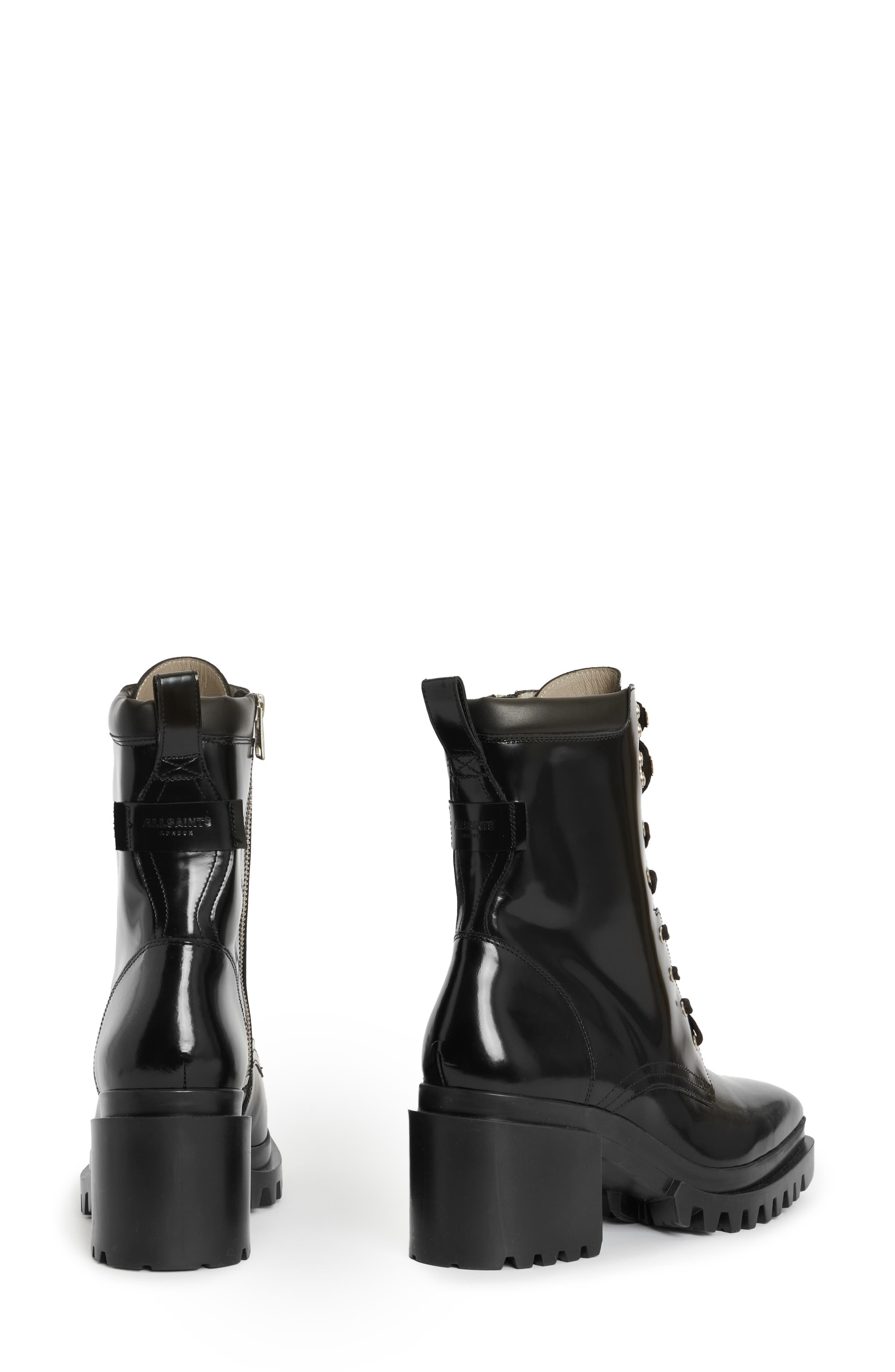 AllSaints Indigo Lug Sole Bootie, Alternate, color, 