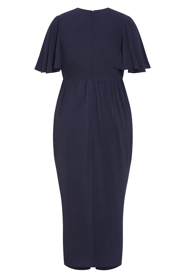 Braelynn High-Low Maxi Dress, Alternate, color, NAVY