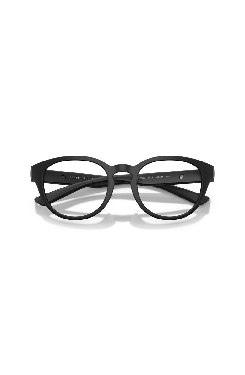 Polo Ralph Lauren 50mm Phantos optical glasses, Alternate, color, Black