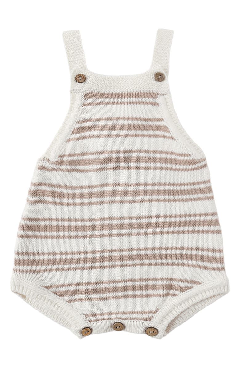 QUINCY MAE Tatum Knit Romper, Main, color, Oat