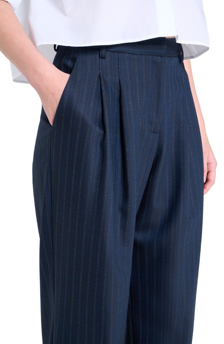 TWP Sulli Stripe Stretch Wool Pants, Alternate, color, Insignia Blue