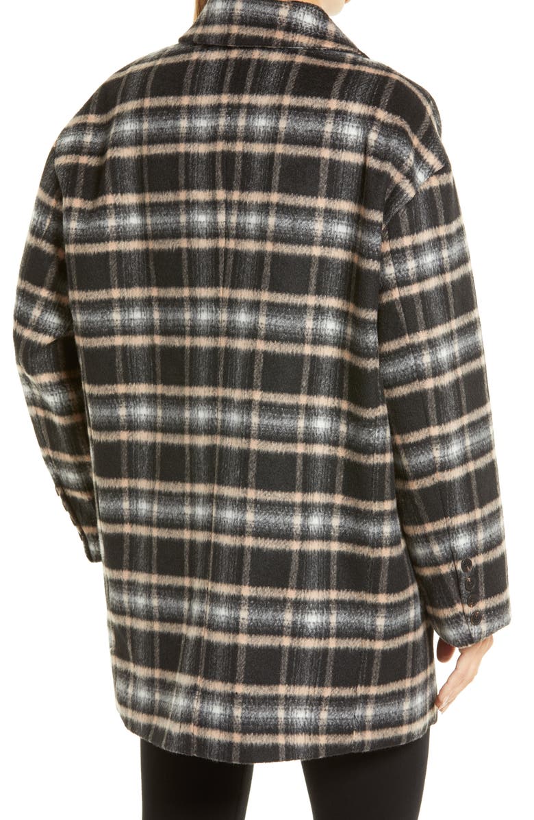 Avec Les Filles Plaid Oversize Blazer Coat, Alternate, color,