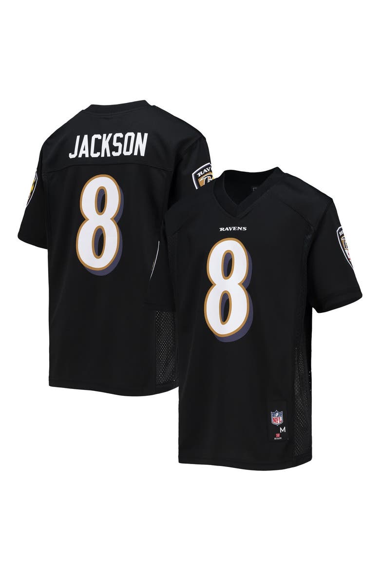 Youth Lamar Jackson Black Baltimore Ravens Replica Player Jersey, Main, color, Black