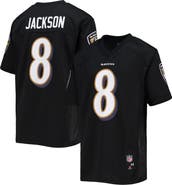 Outerstuff Youth Lamar Jackson Black Baltimore Ravens Replica Player Jersey
