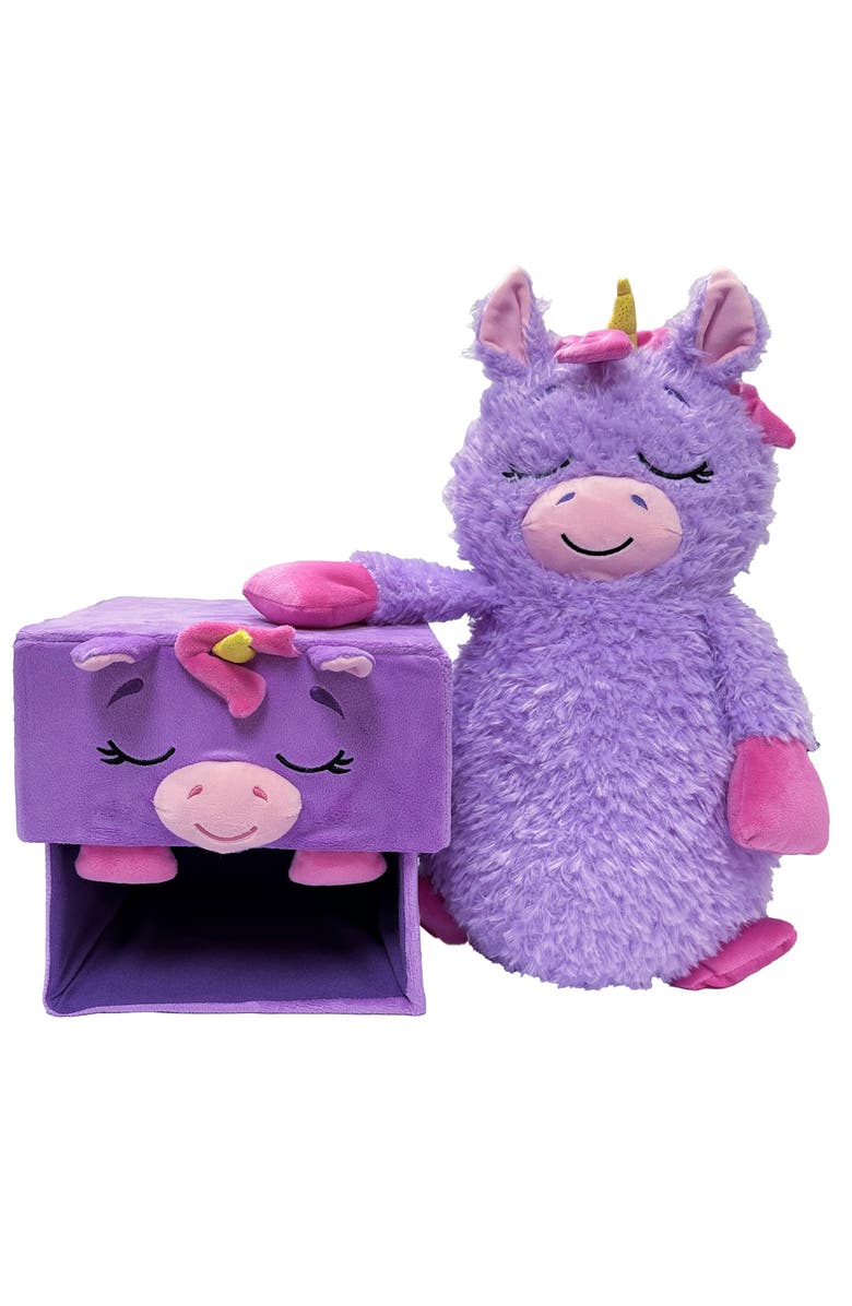 Happy Nappers Storables Unicorn Purple & Pink 8 Inch Ages 1+, Alternate, color, Multicolored