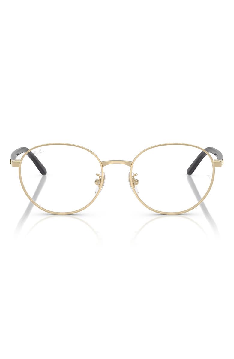 Ray-Ban 53mm Phantos Optical Glasses, Main, color, Pale Gold