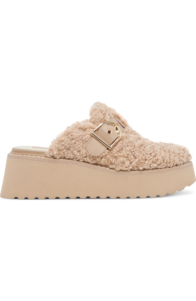 Dolce Vita Lelani Faux Fur Mule, Alternate, color, Natural Plush