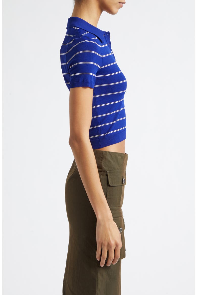 Stripe Polo, Alternate, color, NAVY BLUE