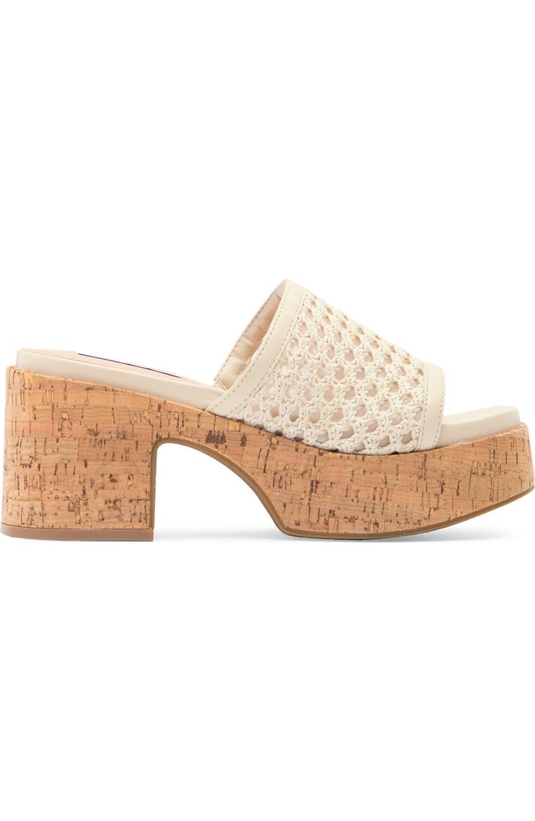 Steve Madden Corah Latticed Platform Sandal, Alternate, color, Bone