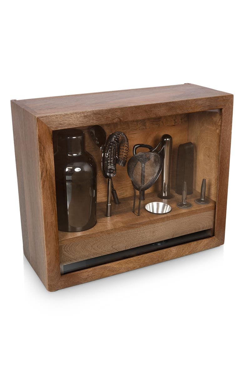 Picnic Time Old Fashioned 10-Piece Bar Tool Set, Main, color,