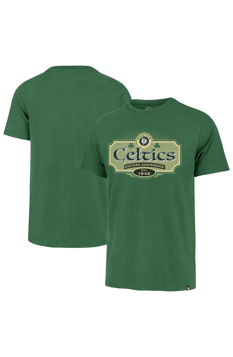'47 Men's '47 Green Boston Celtics Lucky Team Franklin T-Shirt, Alternate, color, Green
