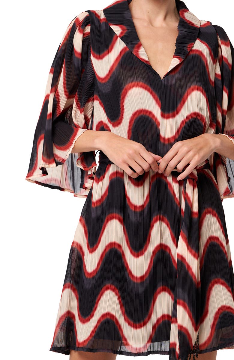 CIEBON Juni Wave Print Dress, Alternate, color,