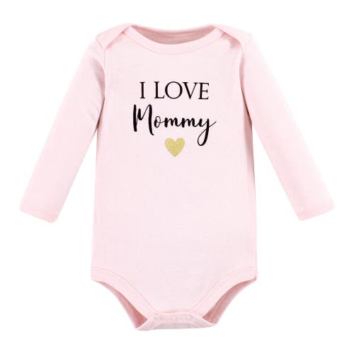 Hudson Baby Little Soft Cotton Long-sleeve One-piece 3pk