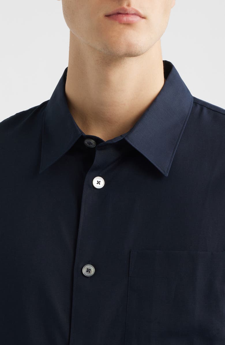 FRAME Solid Button-Up Shirt, Alternate, color, Dark Navy