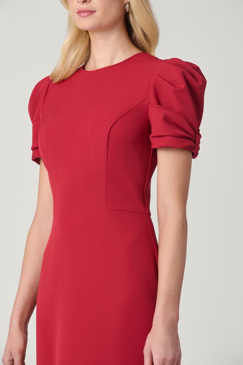 Crepe Hartley Dress, Alternate, color, Burgundy