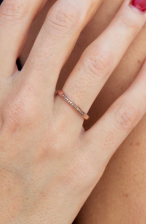Savvy Cie Jewels Diamond Stackable Band Ring In Pink