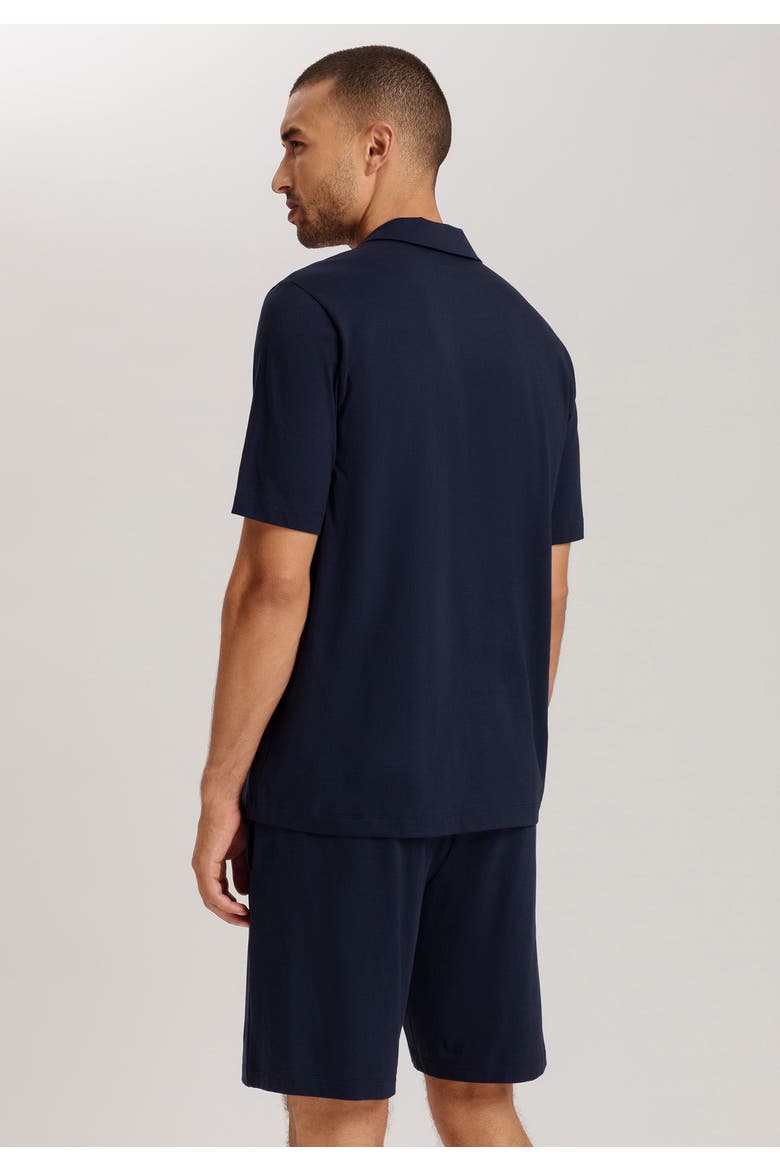 Night And Day Notch Collar Button Front Cotton Shirt, Alternate, color, Deep Navy