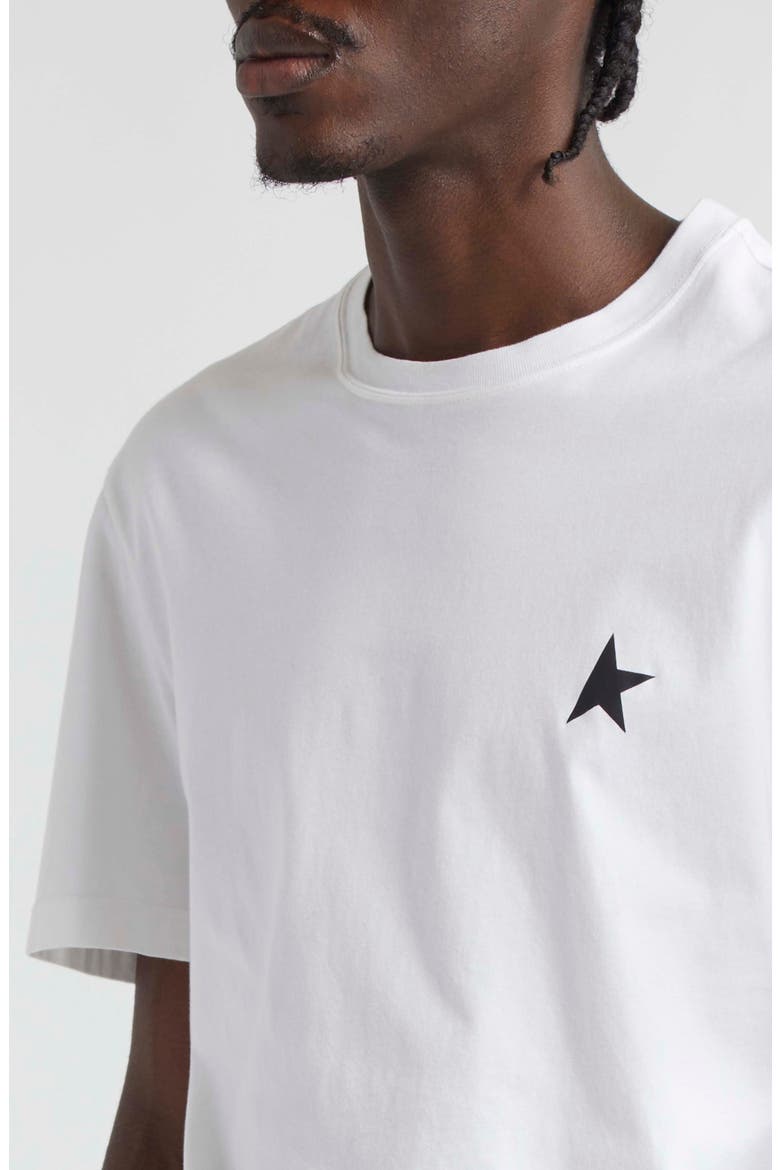Small Star Cotton Logo Tee, Alternate, color, WHITE
